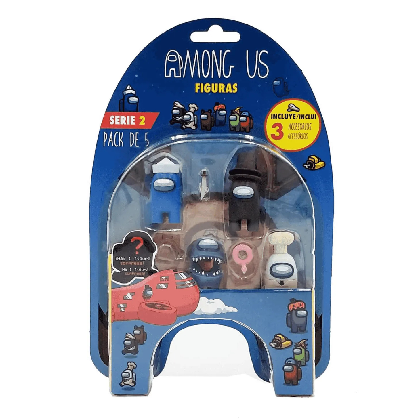 Among Us Serie 2 Pack 5 En Blister Diferentes Modelos