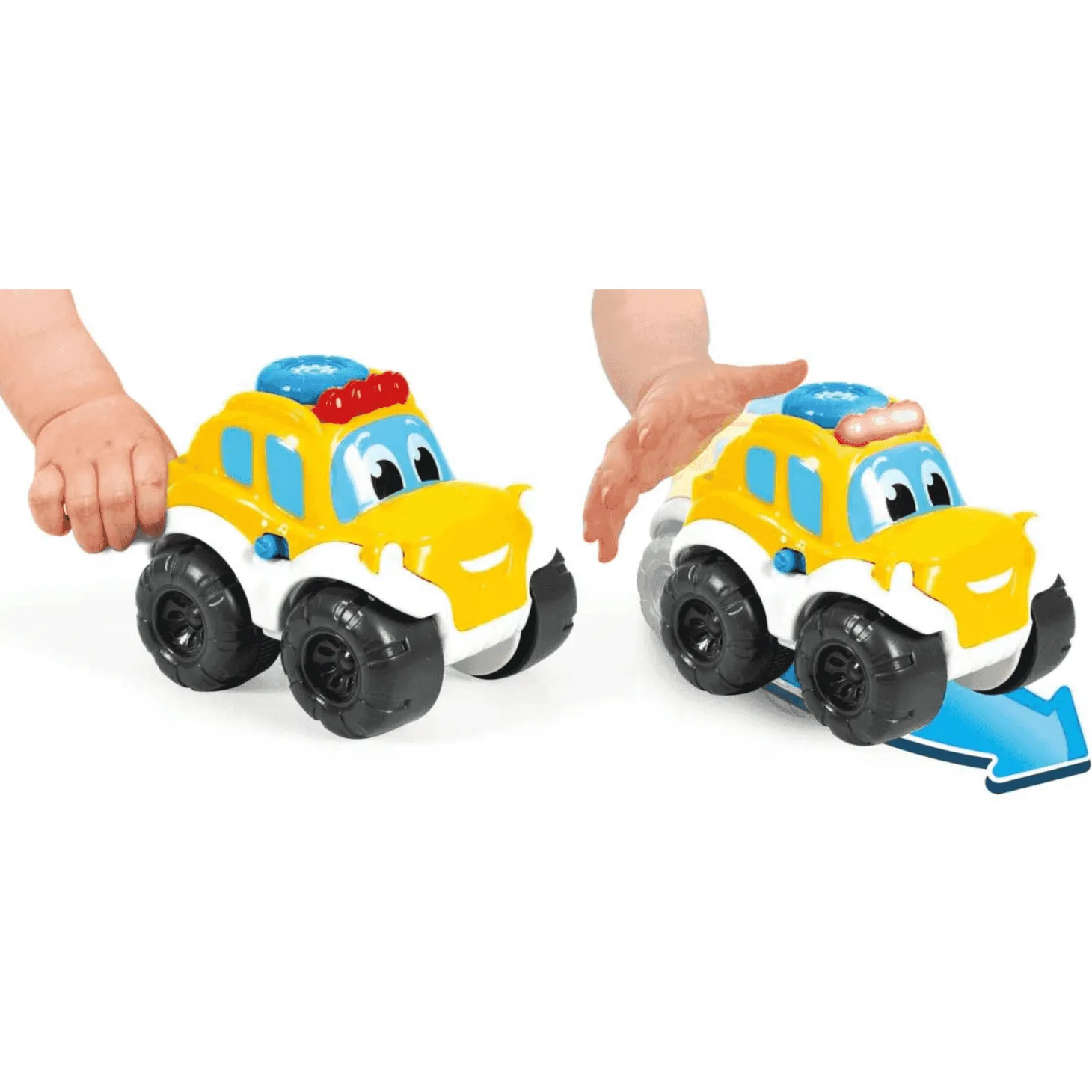 Baby Clementoni Coche Safari Retrofricción con Luces y Sonidos