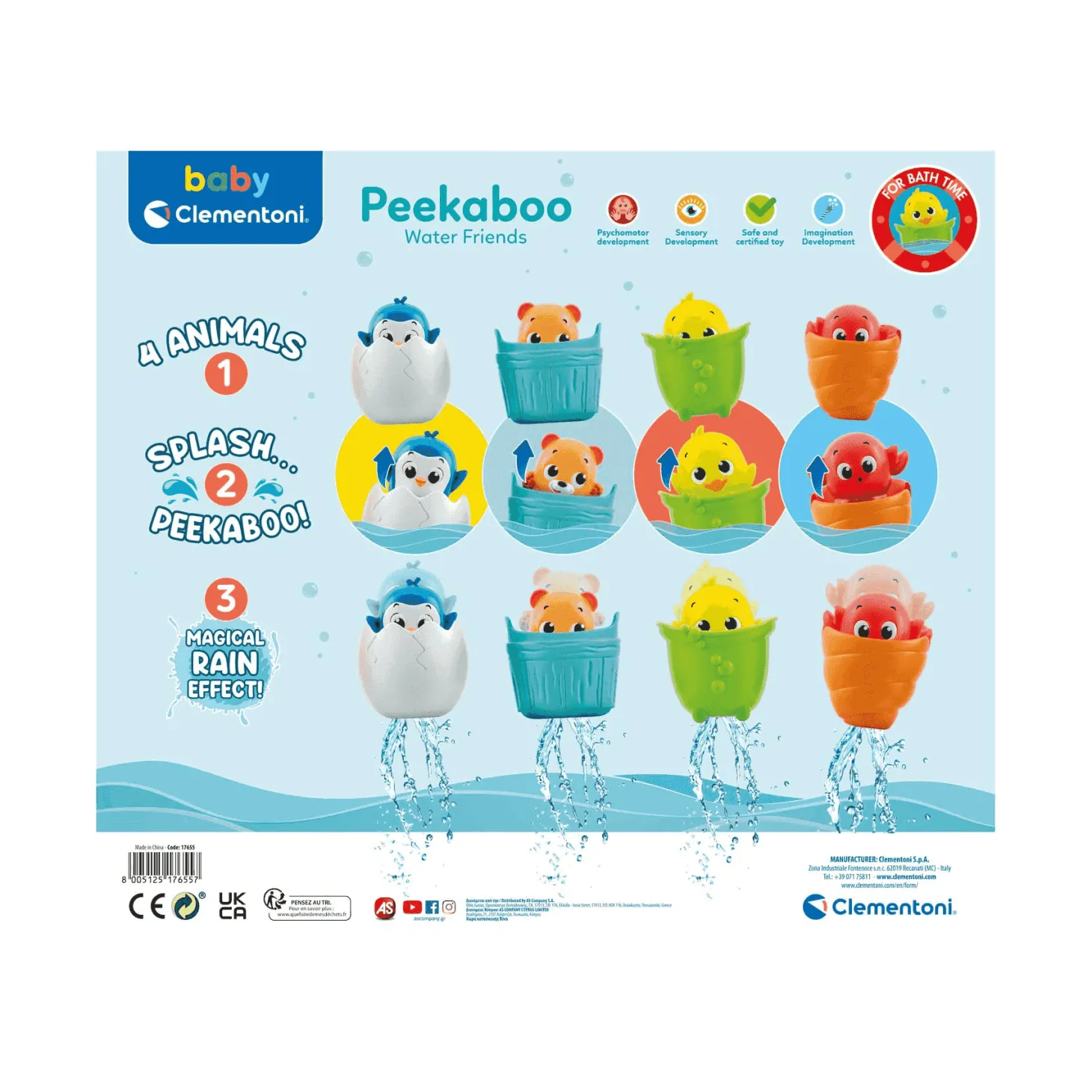 Baby Clementoni Figura con Función Cuco | Juegos de Baño