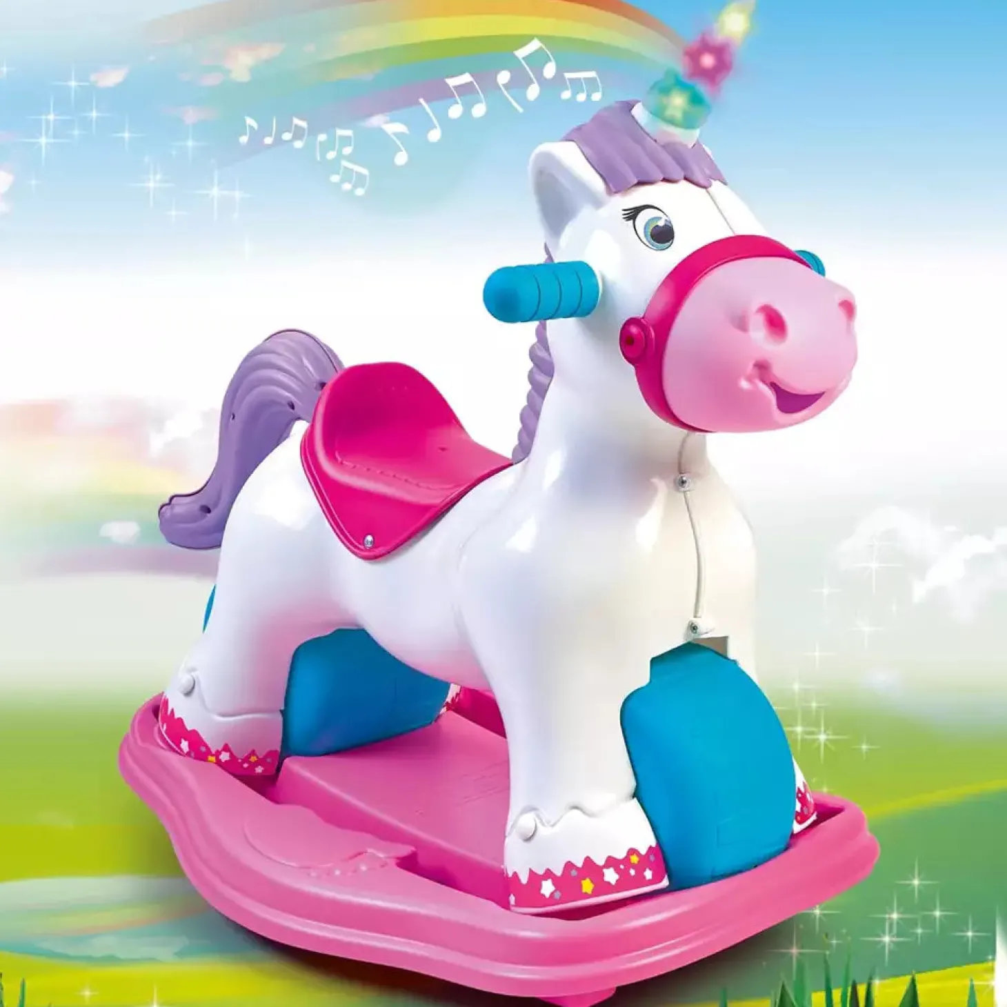 Baby Unicorn 2 en 1 – Correpasillos con Sonidos y Balancín