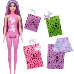 Barbie Color Reveal Globos de Animales – Muñeca y accesorios con 6 sorpresas y cambio de color