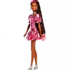 Barbie Deluxe Metallic Bubble Dress Corail