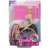 Barbie Fashionista Muñeca Rubia con Silla de Ruedas