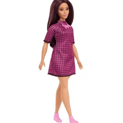 Barbie Fashionista Muñeca Vestido Rosa a Cuadros