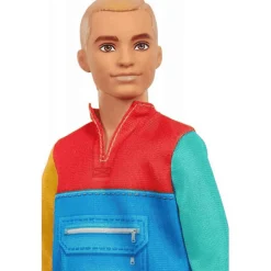 Barbie Ken Fashionista Muñeco Rubio con Chaqueta Color Block