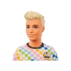 Barbie Ken Fashionista Rubio con Camiseta de Cuadros