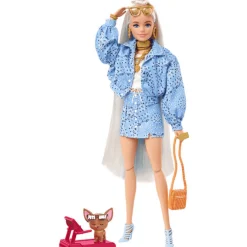 Barbie Muñeca Extra Conjunto Estampado Bandana 3 años