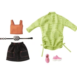 Barbie Pack 2 Looks de moda Ropa para muñecas y accesorios de juguete, regalo para niños y niñas +3