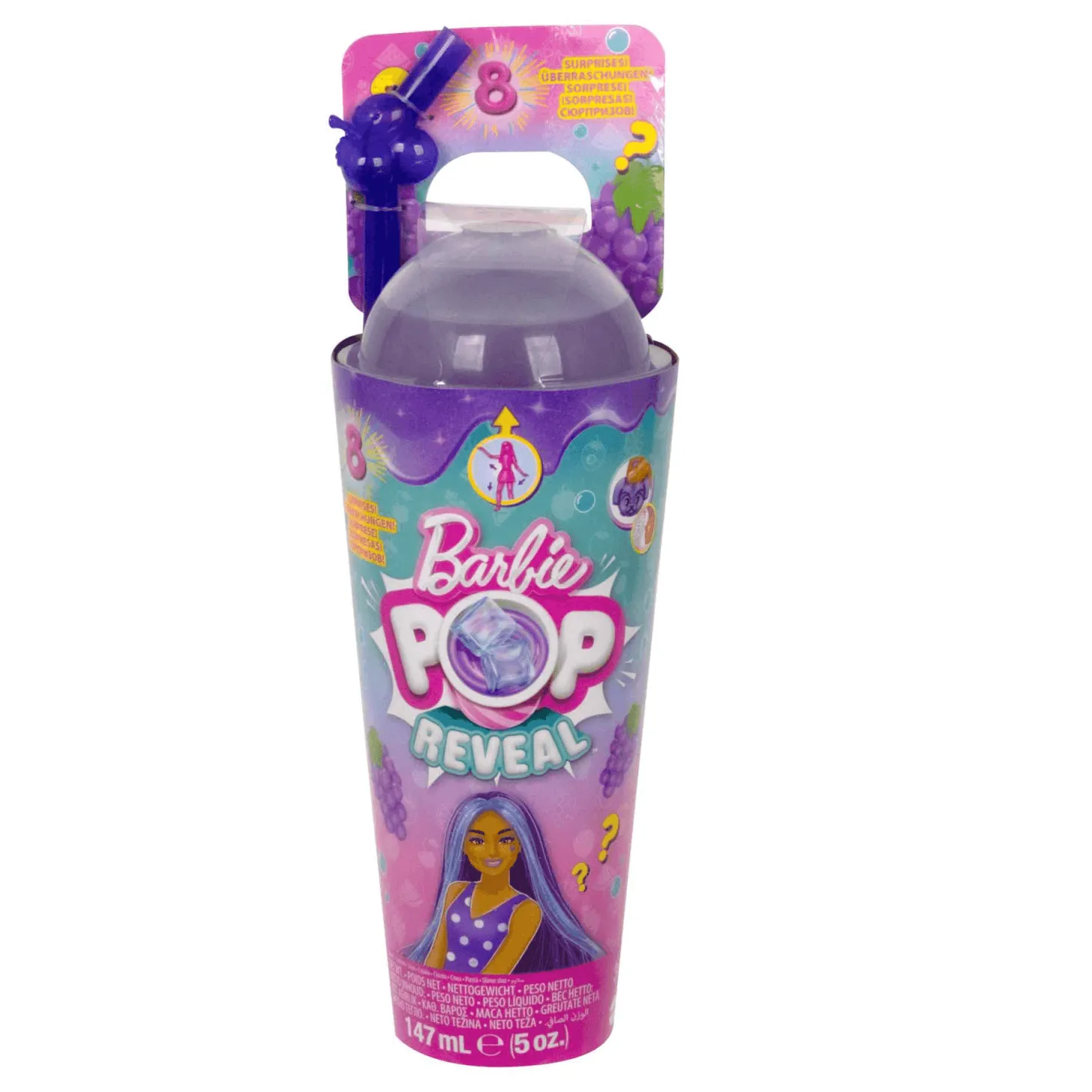 Barbie Pop Reveal Serie Frutas Uvas