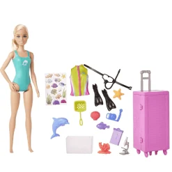 Barbie Tú puedes ser Bióloga marina Muñeca rubia 3 años