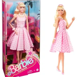 Barbie The Movie Margot Robbie – Vestido vichy rosa