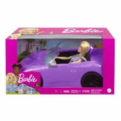 Barbie y su Descapotable Muñeca con Coche de juguete 3 años