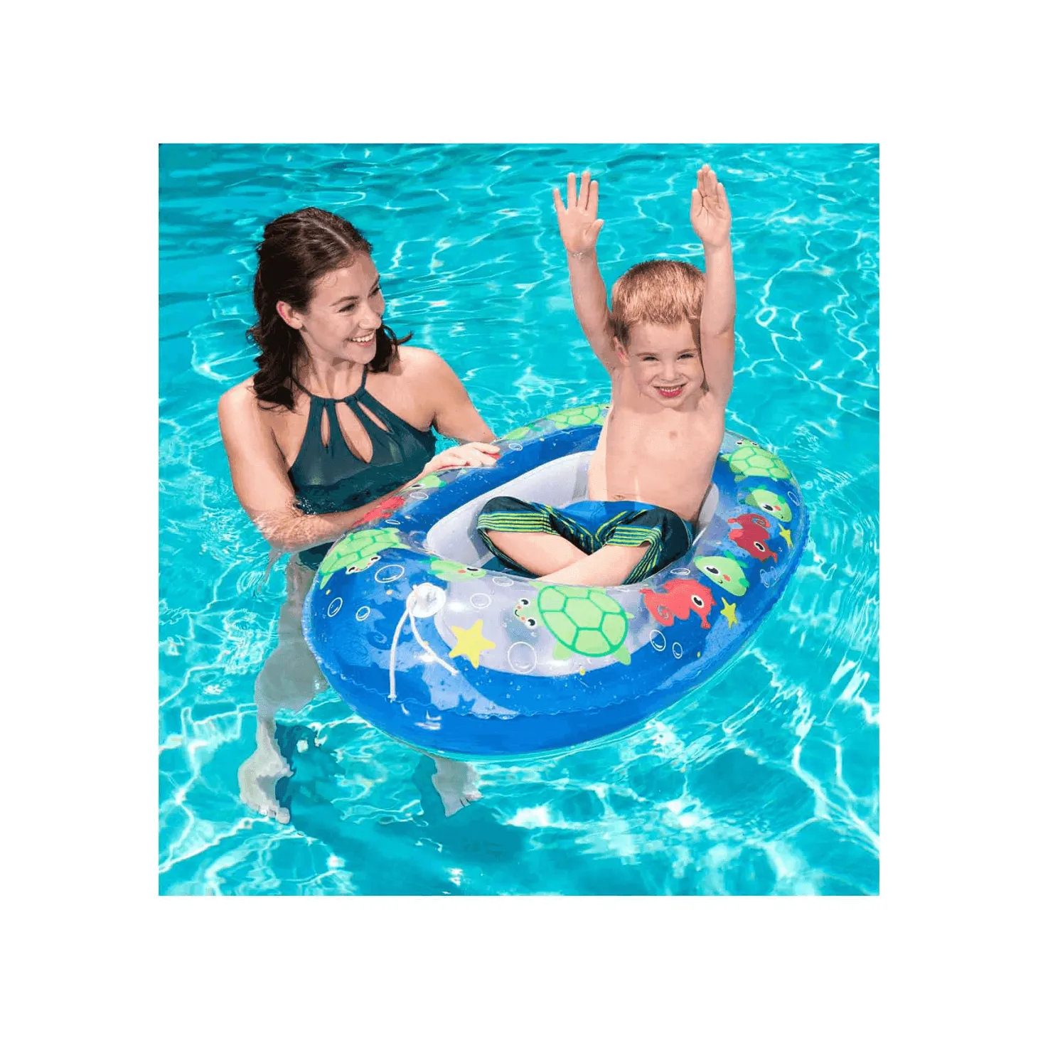 Barquita Bebé Hinchable Piscina Kiddie Raft