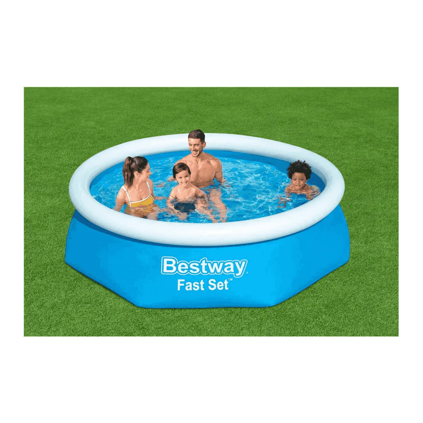Bestway Piscina Hinchable Redonda Fast Set 244 x 61 cm