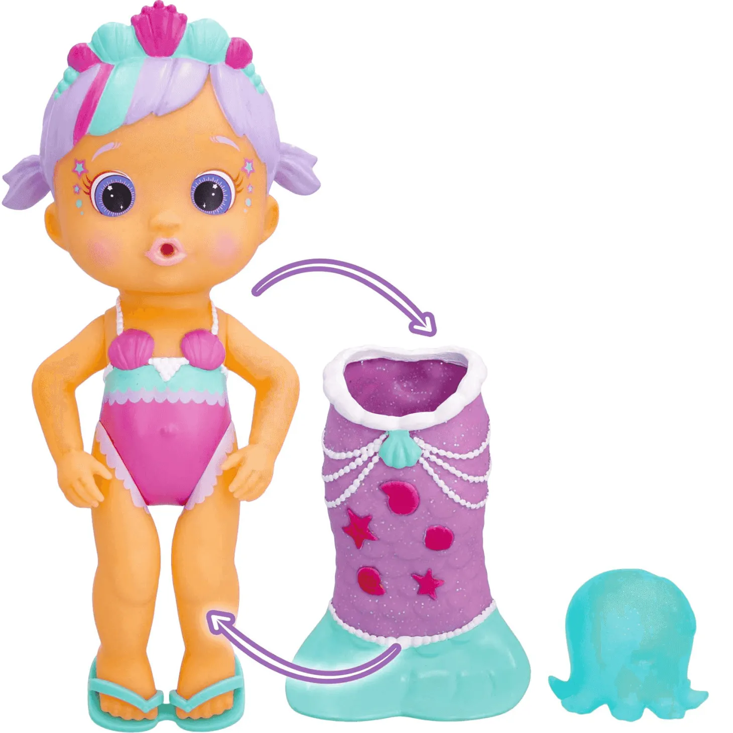 Bloopies Mermaids Magic Tail W2 Daisy Muñeca IMC