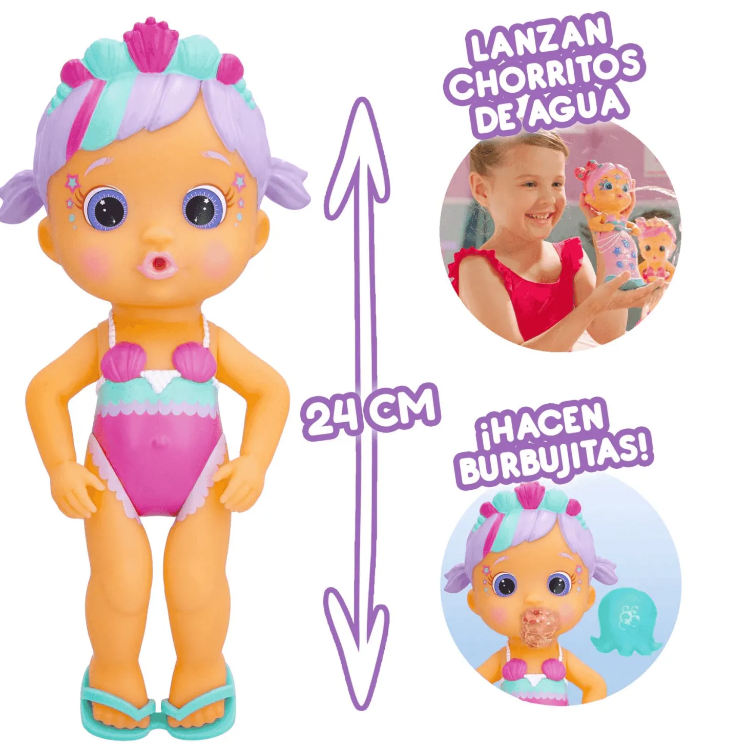 Bloopies Mermaids Magic Tail W2 Daisy Muñeca IMC