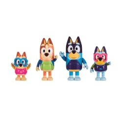 Bluey Pack 4 Figuras Serie 3 Familia Bluey en la playa