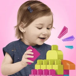 Bolsa Mega Bloks 60 Rosa | Juego de Construcción