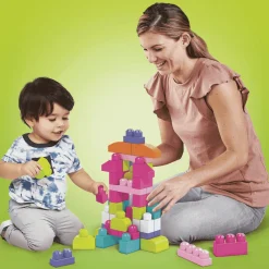 Bolsa Mega Bloks 60 Rosa | Juego de Construcción