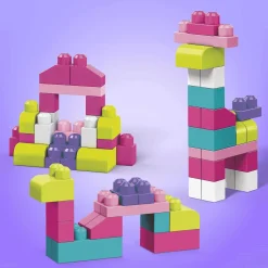 Bolsa Mega Bloks 60 Rosa | Juego de Construcción