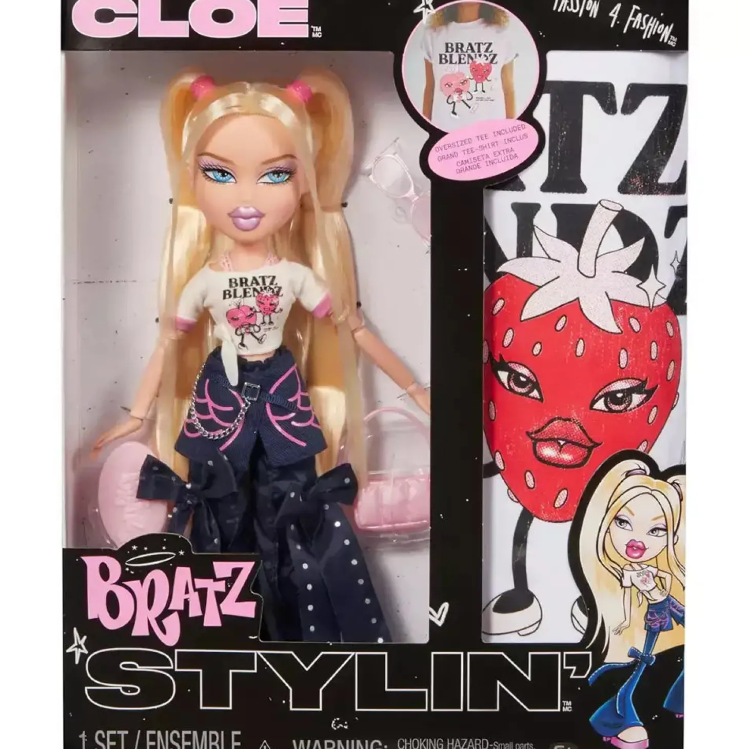 Bratz Stylin´ Cloe Fashion Doll con camiseta personalizable