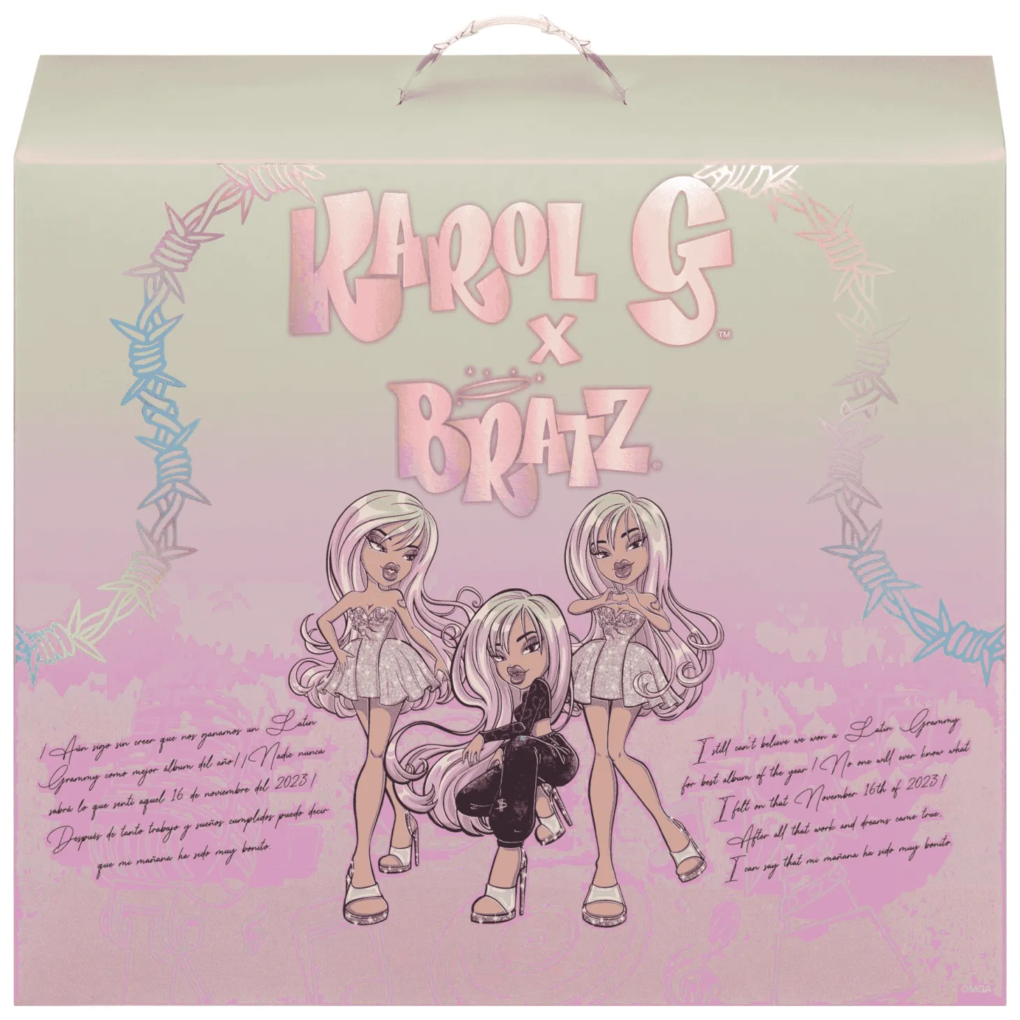 Bratz x Karol G Collector Doll con 3 looks y accesorios