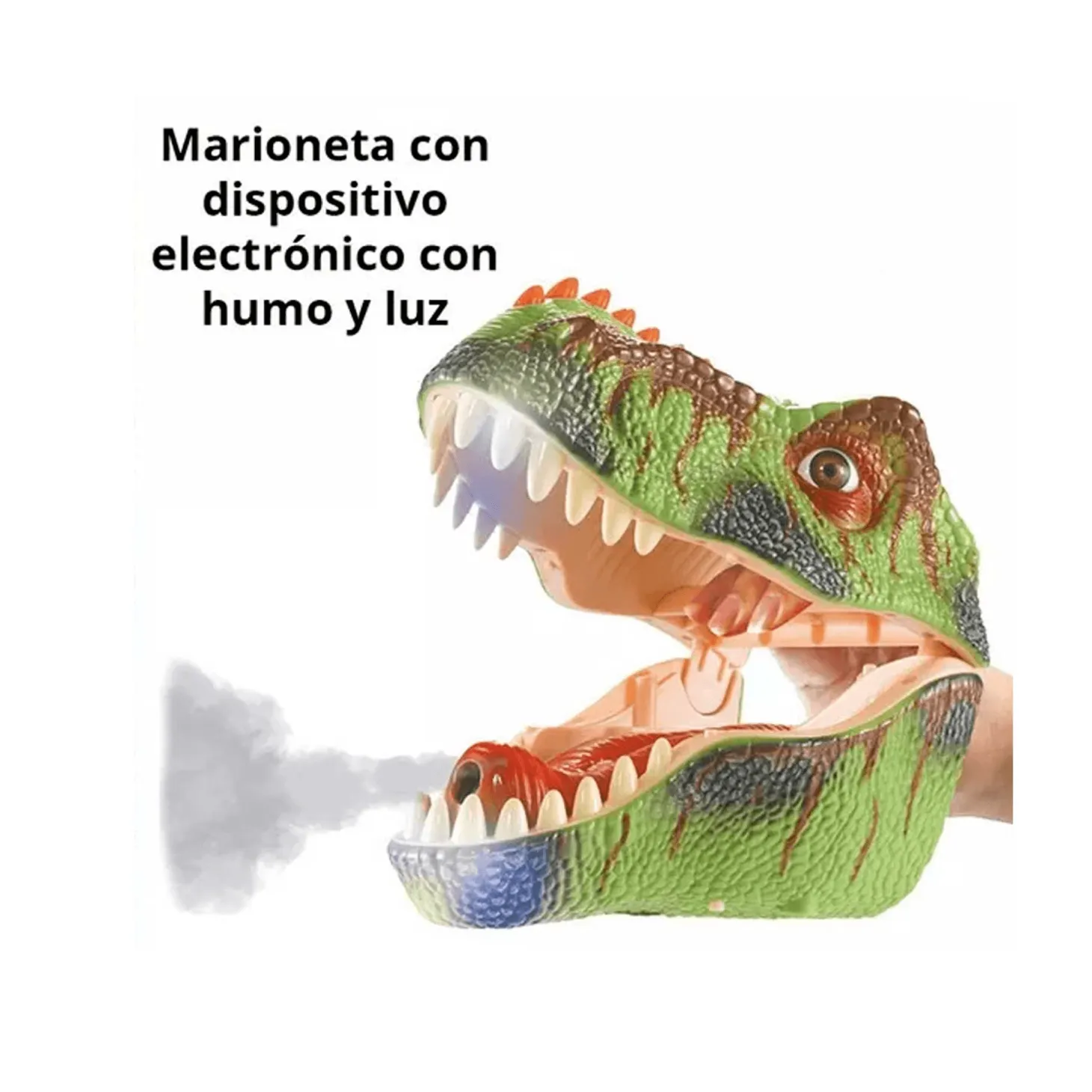 Cabeza Dinosaurio con Sonido y Humo