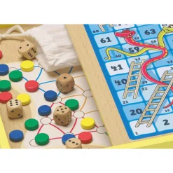 Caja con 30 Juegos de Madera