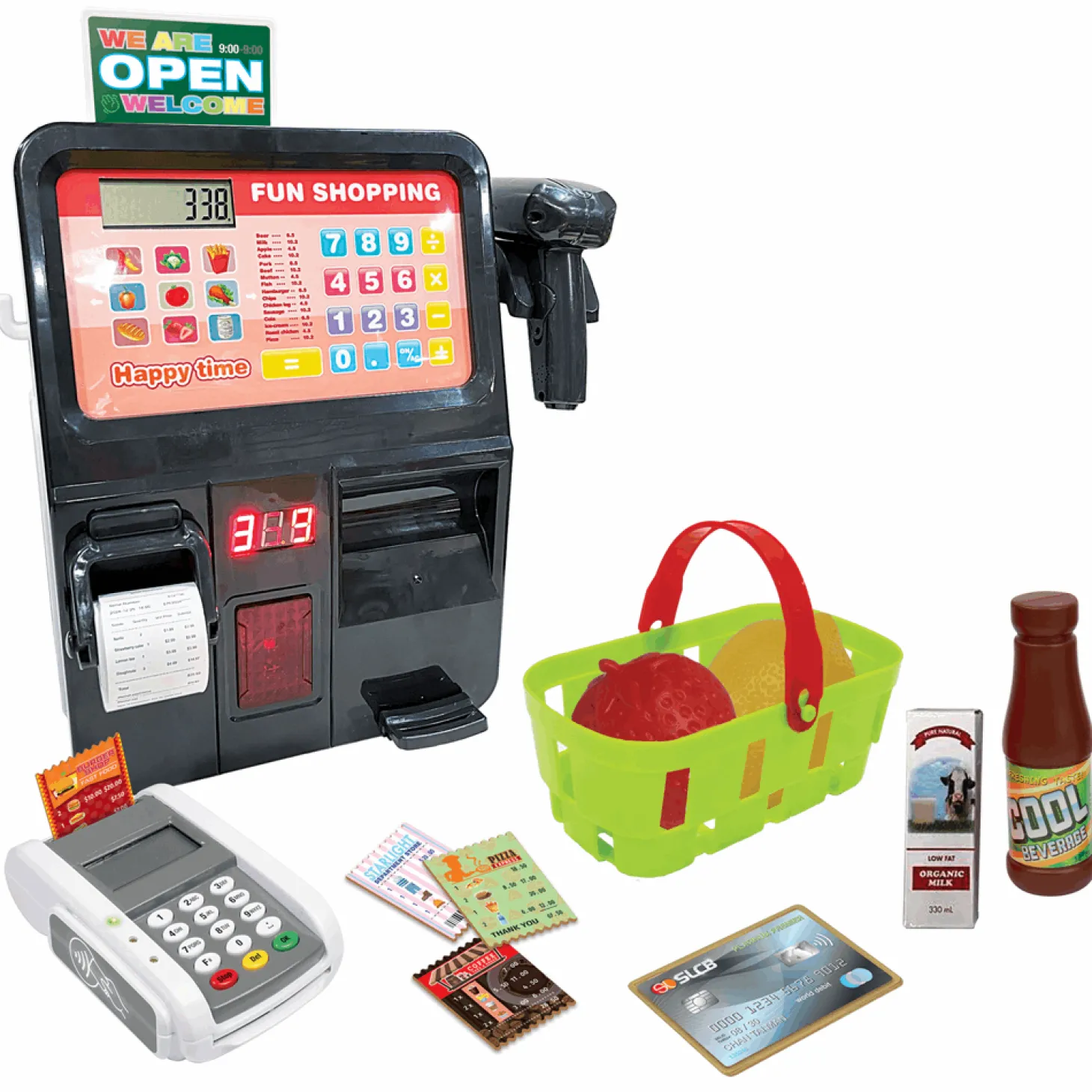 Caja Registradora Autopago con Accesorios — Toy Planet (3 años) | Juego de imitación supermercado