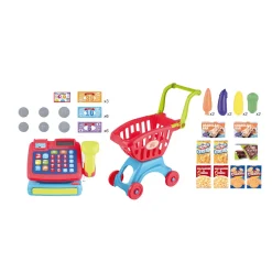 Caja Registradora y Carro de Compra Role Planet Juego de Imitación Hogar