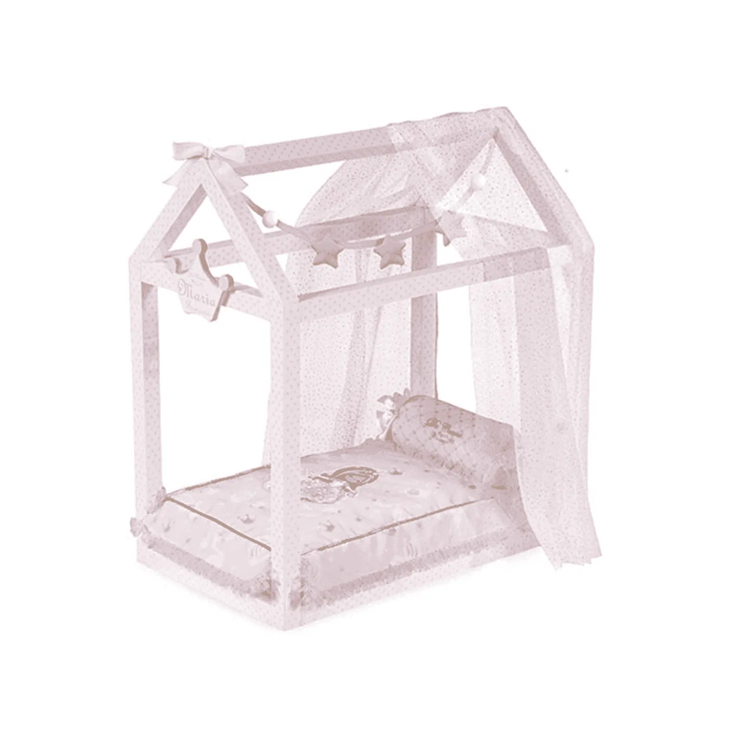 Cama Madera Con Forma De Casita María