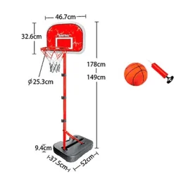 Canasta de Baloncesto Plegable Ajustable con Balón y Bomba – Deporwow