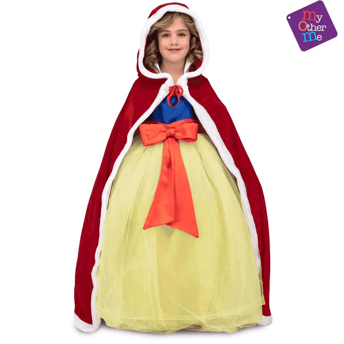 Capa Con capucha color rojo para disfraz