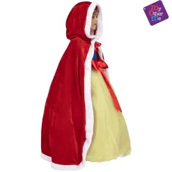 Capa Con capucha color rojo para disfraz