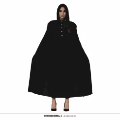 Capa con Capucha Negra 135 cms