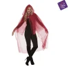 Capa De tul color rojo para disfraz talla ML