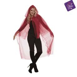 Capa De tul color rojo para disfraz talla ML