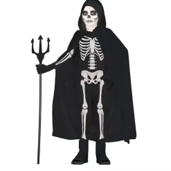 Capa infantil negra con capucha terciopelo