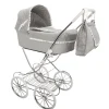 Carro de Muñecas Clásico Capota Gris con Bolso Arias