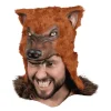 Casco Lobo color marrón para disfraz