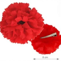 Clavel Rojo con Pinza Chulapo