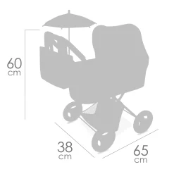 Coche De Muñeca Plegable Con Sombrilla De Cuevas Toys