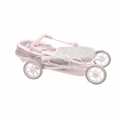 Coche de Muñecas con capota Emma 35x61x60 cm (Altura manillar: 57 cm)