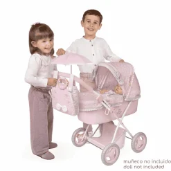 Coche de Muñecas Plegable con Sombrilla y Bolso De cuevas