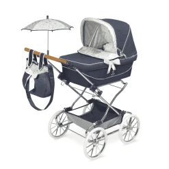 Coche de Muñecas Reborn Vintage Plegable con Sombrilla
