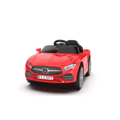 Coche eléctrico Mercedes infantil 12V – Rojo o Rosa con mando y batería recargable (3+)