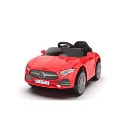 Coche eléctrico Mercedes infantil 12V – Rojo o Rosa con mando y batería recargable (3+)