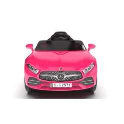 Coche eléctrico Mercedes infantil 12V – Rojo o Rosa con mando y batería recargable (3+)