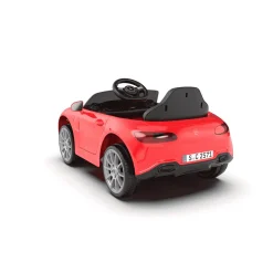Coche eléctrico Mercedes infantil 12V – Rojo o Rosa con mando y batería recargable (3+)