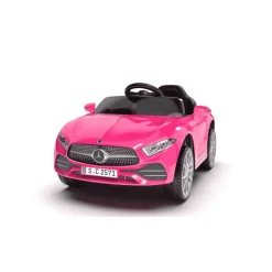 Coche eléctrico Mercedes infantil 12V – Rojo o Rosa con mando y batería recargable (3+)